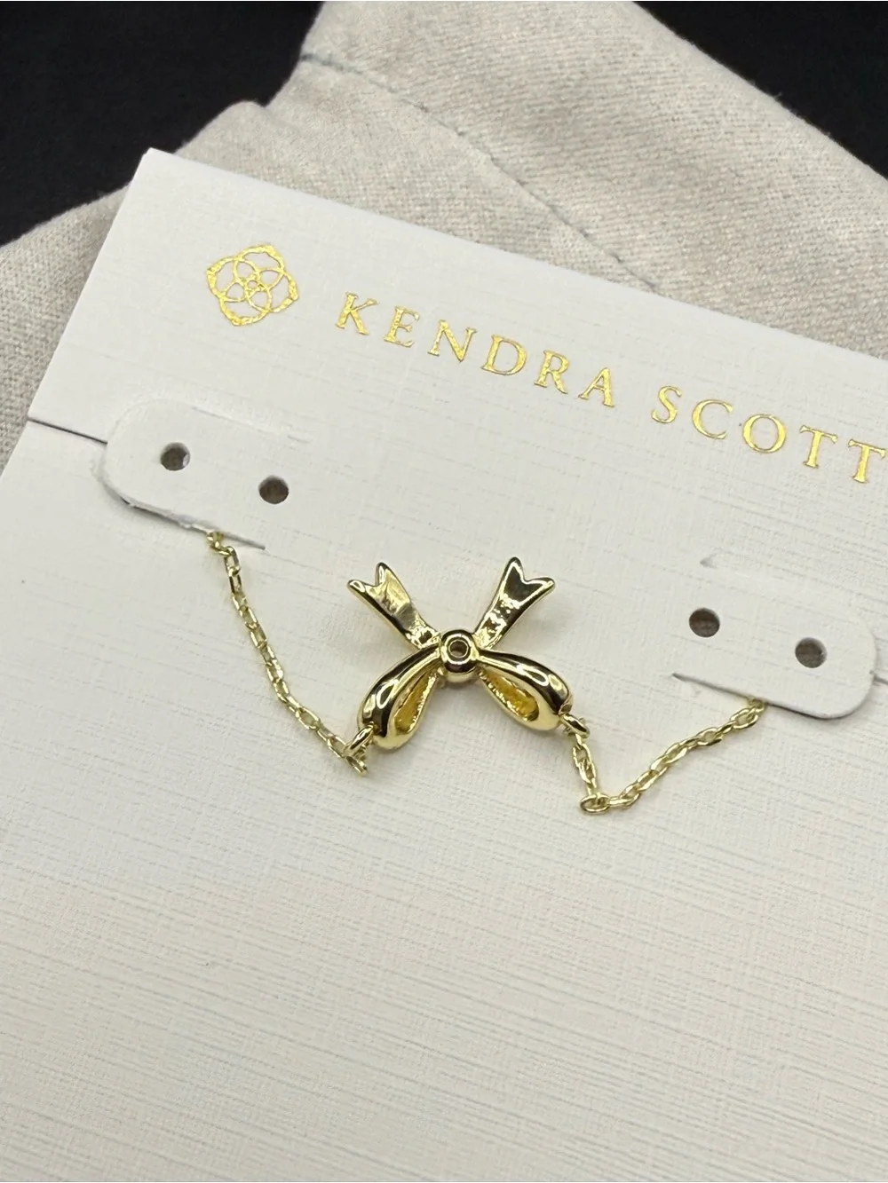 Kendra Scott Tiny Bow Pendant Necklace